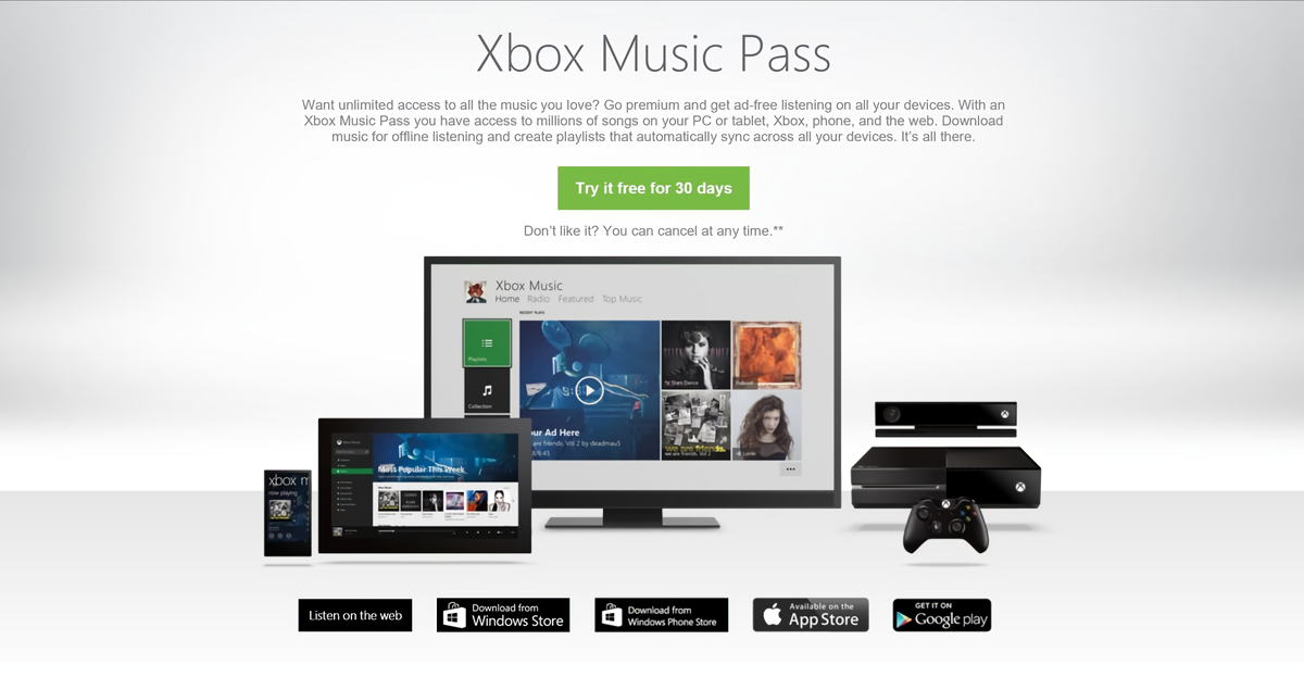 Xbox Music Pass Intro (2015)